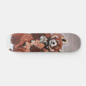 Red Panada Crystaline Vibes Art Skateboard (Horizontaal)
