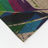 Red Panda Abstracte  kunstsamenstelling pop Fleece Deken (Hoek)