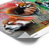 "Red Panda" afdrukken Poster (Hoek)