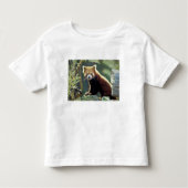 Red Panda Ailurus fulgens Kinder Shirts (Voorkant)