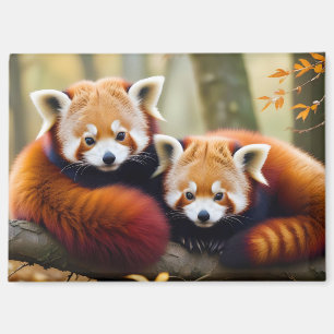 Red Panda Animal Natuur Wildlife Affection Caring Magneet