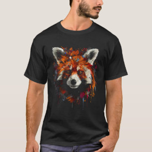 Red Panda Artwork Animal Panda T-shirt