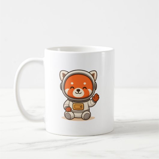Red Panda Astronaut Mokken | Schattigee ruimte Dri (Links)