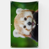 RED PANDA Banner MET GROMMETS (Verticaal)