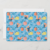 Red Panda Blue Boy Baby shower Kaart (Achterkant)