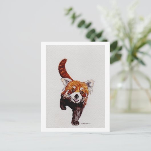Red Panda Briefkaart (Staand voorkant)