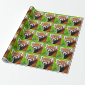 Red Panda Cadeaupapier (Uitgerold)
