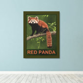 Red Panda Canvas Afdruk (Insitu (Houten vloer))