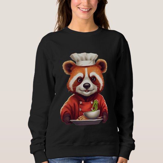 Red Panda Chef Anime Culinary Master Culinary Cook Trui (Voorkant)