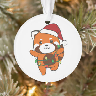 Red Panda Christmas Winter Animals Red Pandas