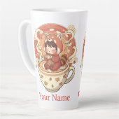 Red Panda Coffee & Latte 17oz Mug do (Angle gauche)