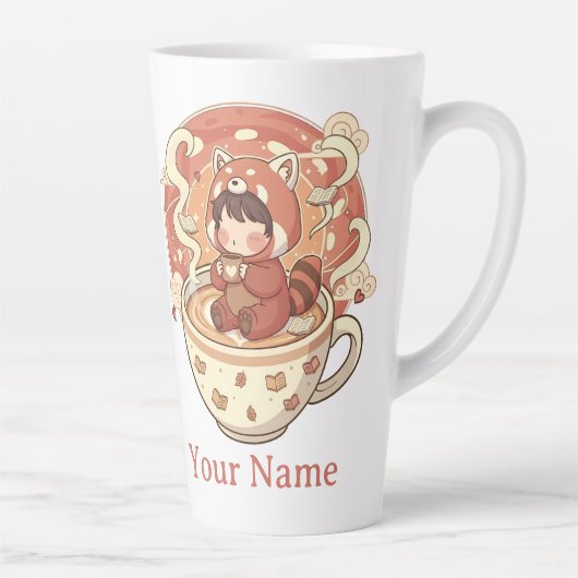 Red Panda Coffee & Latte 17oz Mug do (Droite)