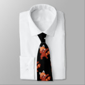 Red Panda Dabbing Stropdas (Gebonden)