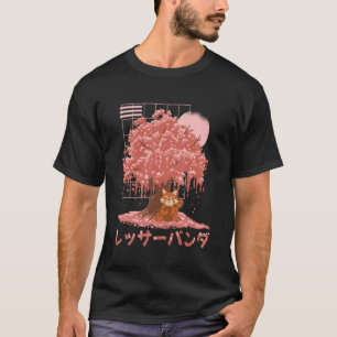 Red Panda Day Cherry Blossom Bloom Pink Sakura Tr T-shirt