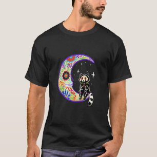 Red Panda Dia de Los Muertos Skeleton T-shirt