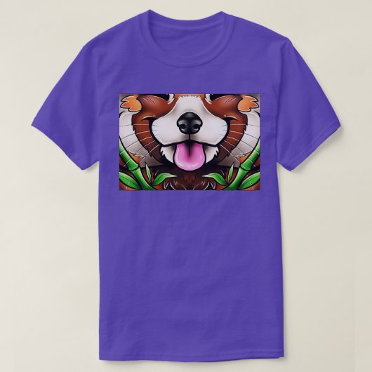Red Panda Face 3 T-shirt (Design voorkant)