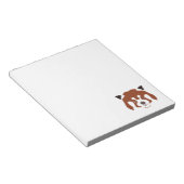 Red Panda Face Notitieblok (Schuin)