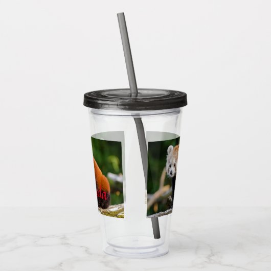 Red Panda Firefox Acryl Drinkbeker (Links)