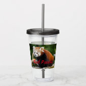 Red Panda Firefox Acryl Drinkbeker (Voorkant)