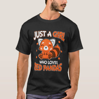 Red Panda gewoon een die houdt van rode panda's T-shirt