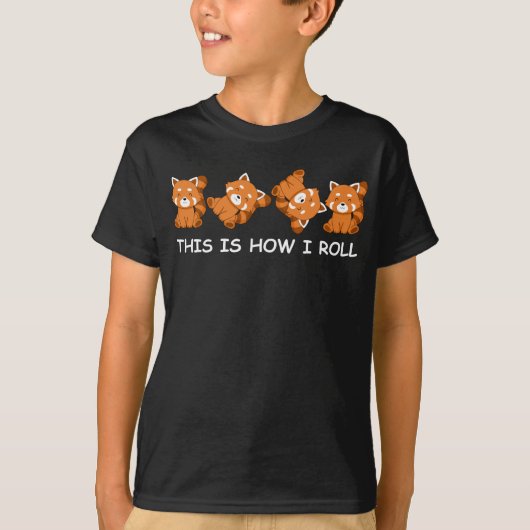 Red Panda Gift Kind dit is hoe ik Roll T-shirt (Voorkant)