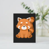 Red Panda Gift Kinder vrouwen Kawaii Red Panda Briefkaart (Staand voorkant)