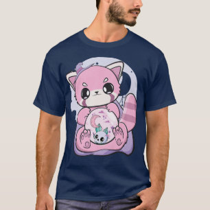 Red Panda Glass Sphere Fairy Kei Yume Kawaii Haraj T-shirt