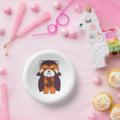 Red Panda Halloween Cute Devil Vampire Costume Papieren Kommen (Feest)