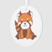 Red Panda Halloween Cute Devil Witch Costume (devant)