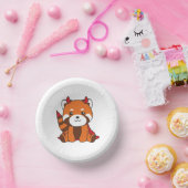 Red Panda Halloween Cute Devil Witch Costume Papieren Kommen (Feest)