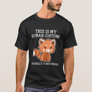 Red Panda Halloween S Jeugd T-shirt