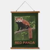 Red Panda Hangend Wandkleed (Voorkant)