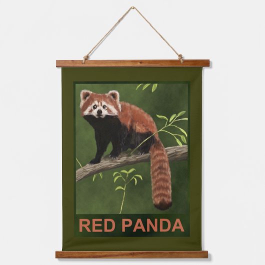 Red Panda Hangend Wandkleed (Voorkant)