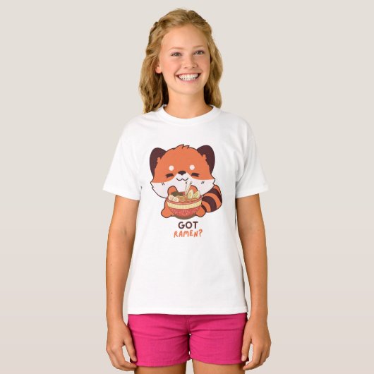 Red Panda: Heb je Ramen? T-shirt (Voorkant volledig)
