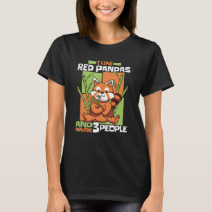 Red Panda Ik hou van rode panda's en misschien dri T-shirt