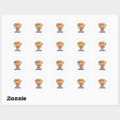 Red Panda in Pumpkin Cute Pandas Happy Halloween Ronde Sticker (Vel)