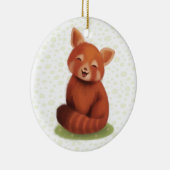 Red Panda Keramisch Ornament (Rechts)
