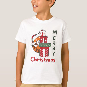 Red Panda kerstcadeau Winter Red Pandas T-shirt