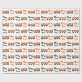 Red Panda-kerstdieren verklikken op rode Pandas Wr Cadeaupapier (Vlak)