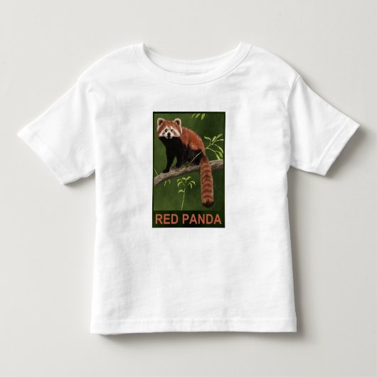 Red Panda Kinder Shirts (Voorkant)
