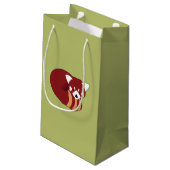 Red Panda Klein Cadeauzakje (Achterkant Gekanteld)