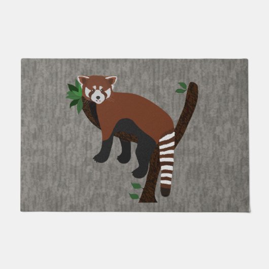 Red Panda Large Doormat Deurmat (Voorkant)