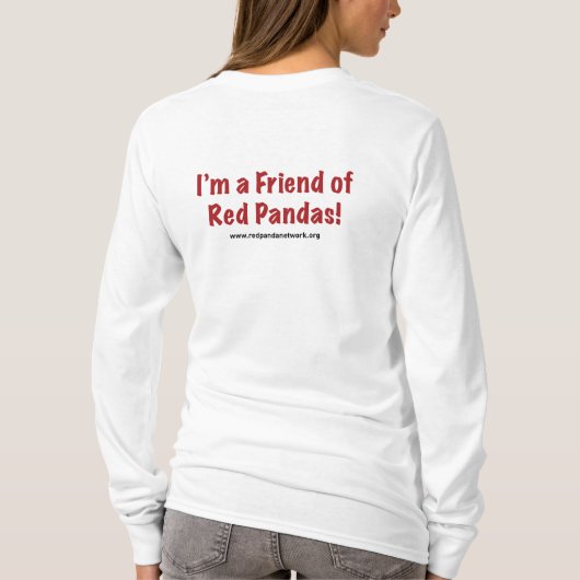 Red Panda Logo Longsleeve T-shirt (Achterkant)