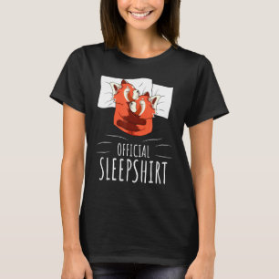 Red Panda Lover Officiële slaapstand T-shirt
