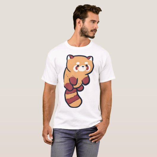 Red panda Magic T-shirt (Voorkant volledig)