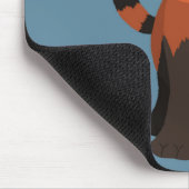 Red Panda Mousepad Muismat (Hoek)