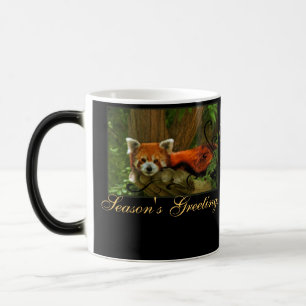 Red Panda Natuur Seasons Greetings Monogram Mok