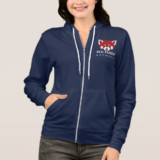 Red Panda Network Women's Zip Hoodie - Donker
