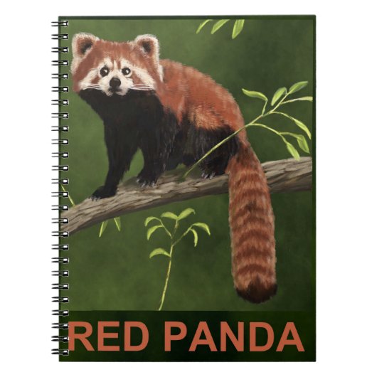 Red Panda Notitieboek (Voorkant)
