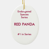 Red Panda Ornament ~ Endangered Species Series (Achterkant)